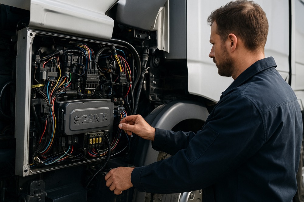 نقش سیستم برق در عملکرد حرفه ای کامیون های اسکانیا