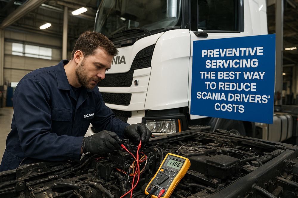 نقش سیستم برق در عملکرد حرفه ای کامیون های اسکانیا